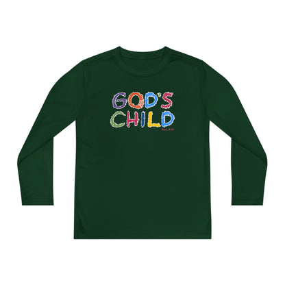 GOD'S CHILD! Collection | Youth Long Sleeve Tee  | (Romans 8:14) - Pastel