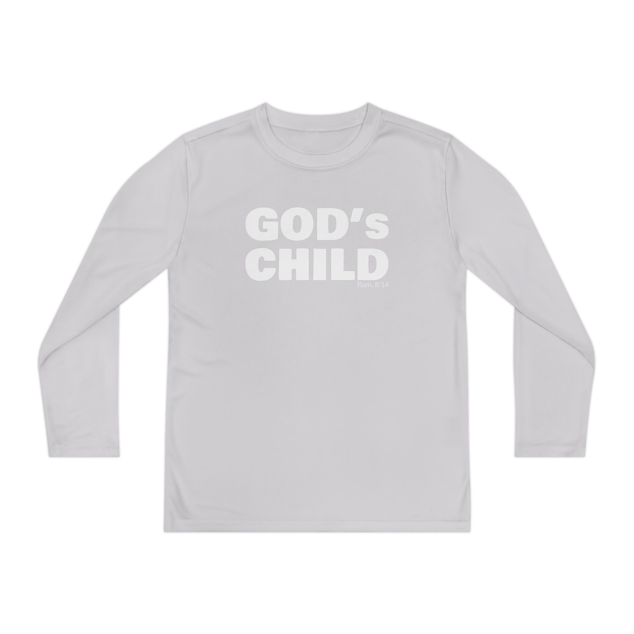 GOD'S CHILD! Collection Youth Long Sleeve Tee | (Romans 8:14)