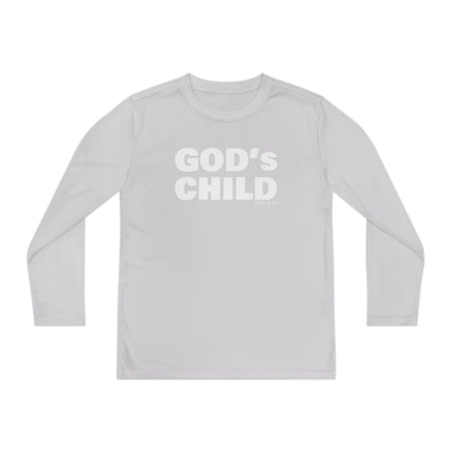 GOD'S CHILD! Collection Youth Long Sleeve Tee | (Romans 8:14)