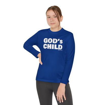 GOD'S CHILD! Collection Youth Long Sleeve Tee | (Romans 8:14)