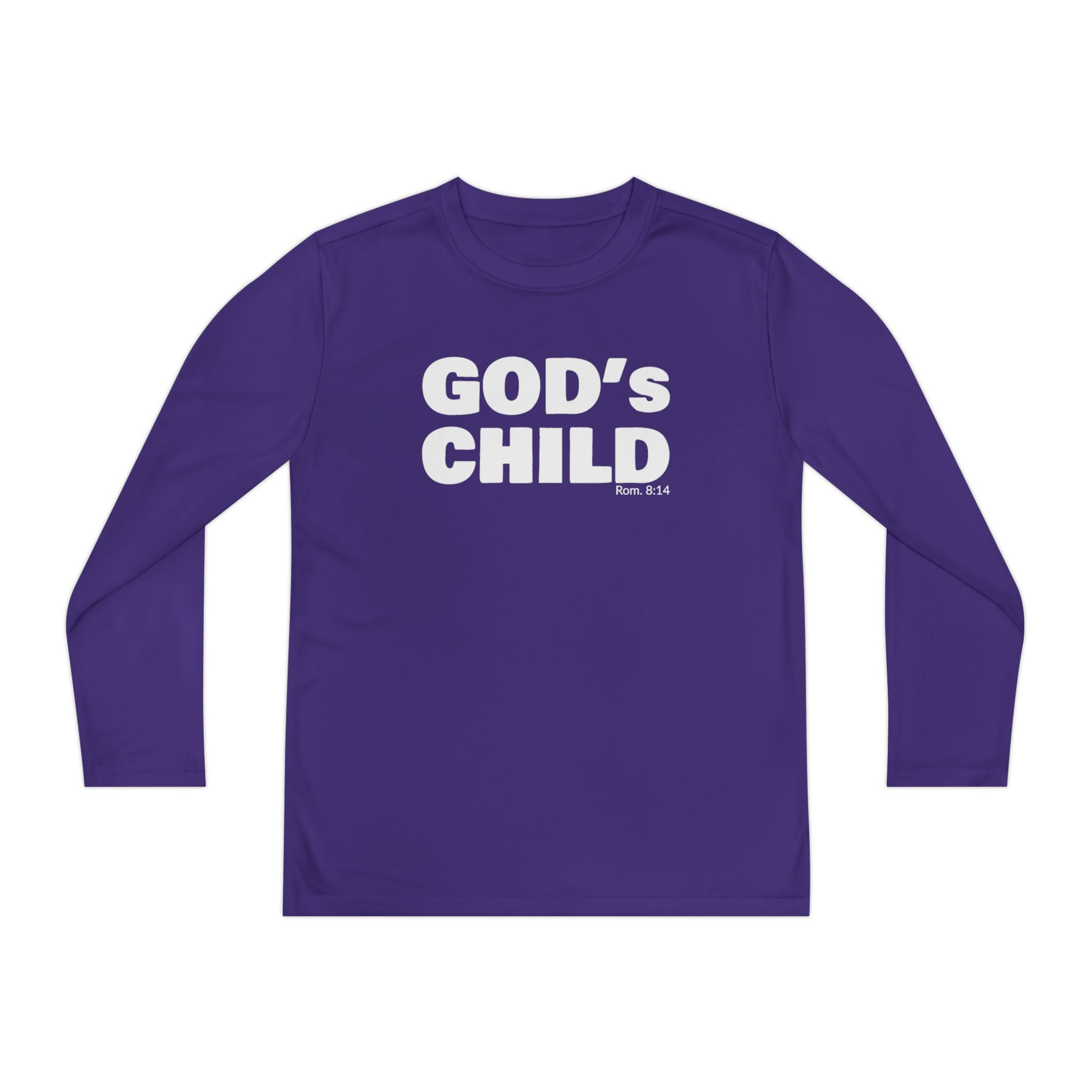 GOD'S CHILD! Collection Youth Long Sleeve Tee | (Romans 8:14)