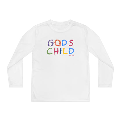 GOD'S CHILD! Collection | Youth Long Sleeve Tee  | (Romans 8:14) - Pastel