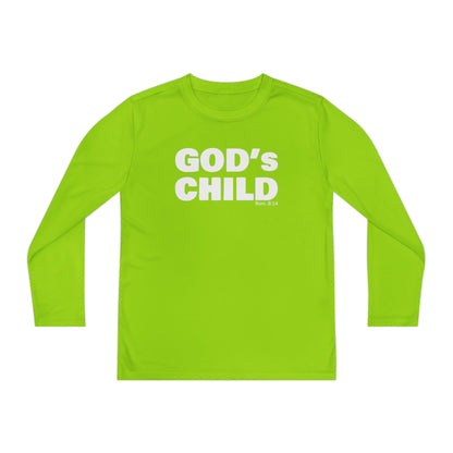 GOD'S CHILD! Collection Youth Long Sleeve Tee | (Romans 8:14)