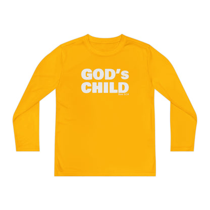 GOD'S CHILD! Collection Youth Long Sleeve Tee | (Romans 8:14)
