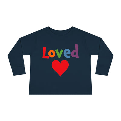Loved | Toddler Long Sleeve Tee® | Christian Kids Shirt | Faith Apparel
