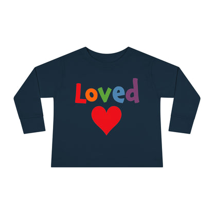 Loved | Toddler Long Sleeve Tee® | Christian Kids Shirt | Faith Apparel