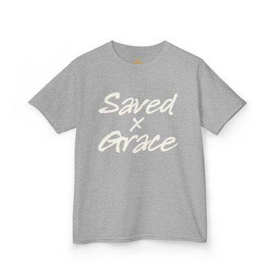 Saved x Grace | Kids Tee | Motivational Kids Shirt, Gifts for Young Dreamers, Casual Kids Clothing, Back to School Tee, Kids Hustle Tee