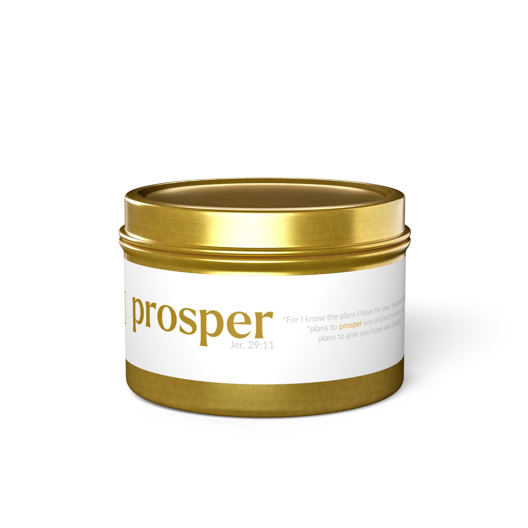 The PROSPER  29:11 Collection | Soy Aromatherapy Tin Travel Candles |