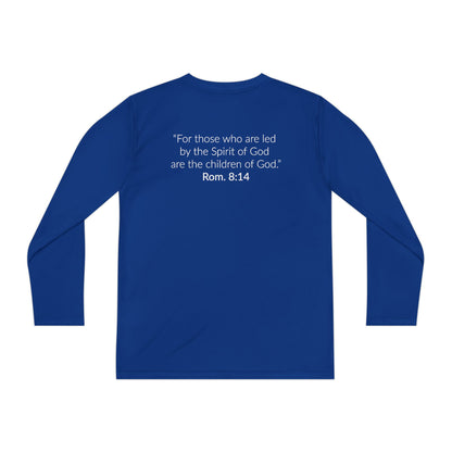 GOD'S CHILD! Collection Youth Long Sleeve Tee | (Romans 8:14)