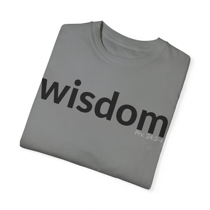 WISDOM | Faithware Collection – T-Shirt | Proverbs 24:3-4