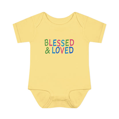 BLESSED AND LOVED | Infant Baby Bodysuit |  Blessed and Loved Baby Infant