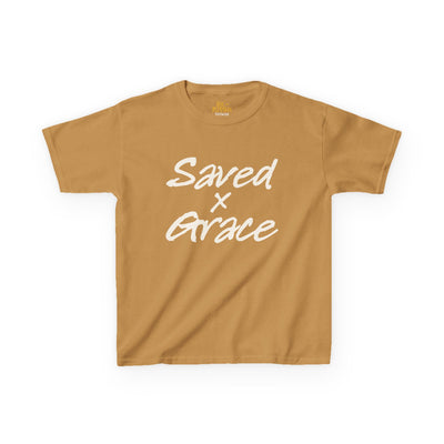 Saved x Grace | Kids Tee | Motivational Kids Shirt, Gifts for Young Dreamers, Casual Kids Clothing, Back to School Tee, Kids Hustle Tee