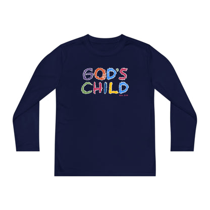 GOD'S CHILD! Collection | Youth Long Sleeve Tee  | (Romans 8:14) - Pastel