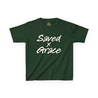 Saved x Grace | Kids Tee | Motivational Kids Shirt, Gifts for Young Dreamers, Casual Kids Clothing, Back to School Tee, Kids Hustle Tee