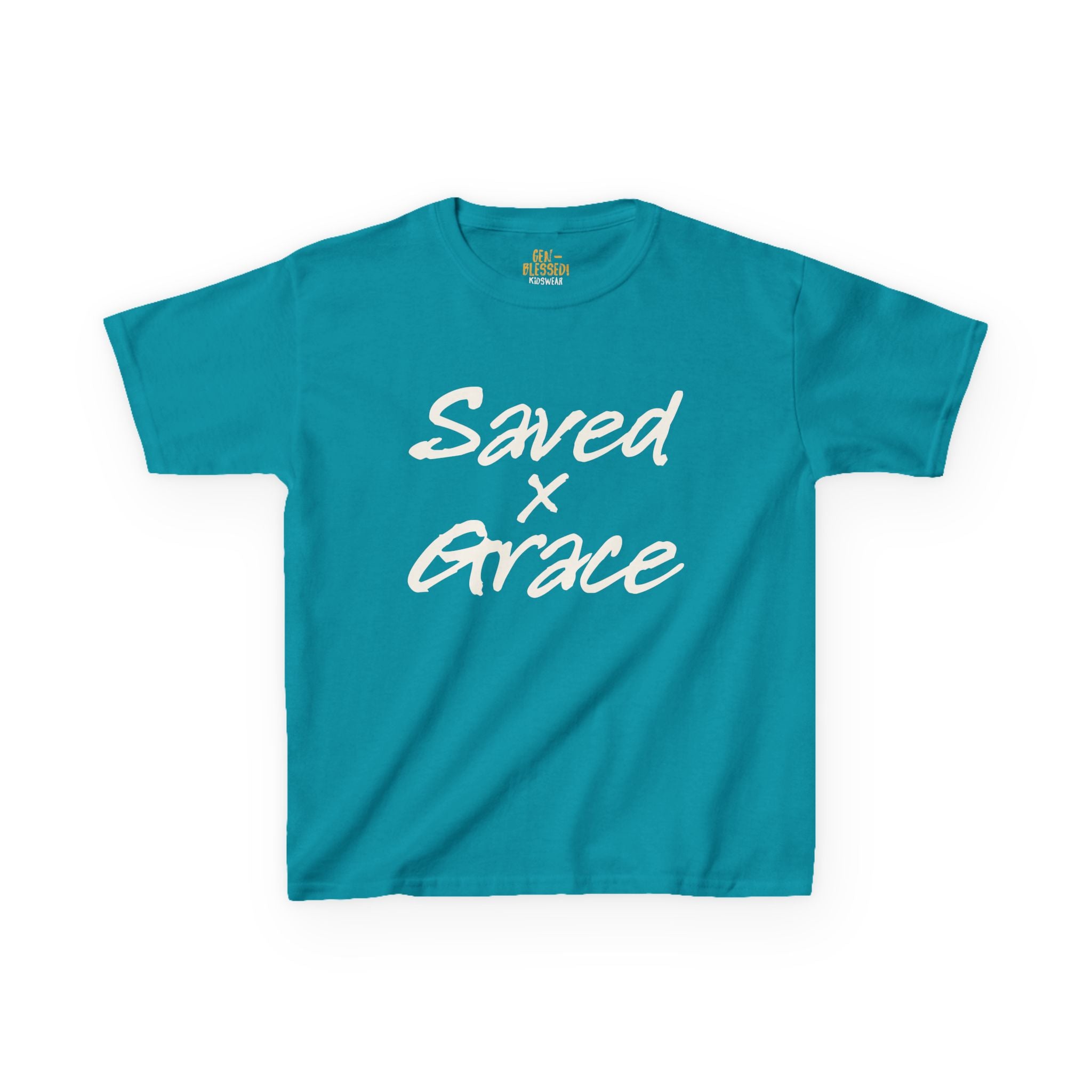 Saved x Grace | Kids Tee | Motivational Kids Shirt, Gifts for Young Dreamers, Casual Kids Clothing, Back to School Tee, Kids Hustle Tee