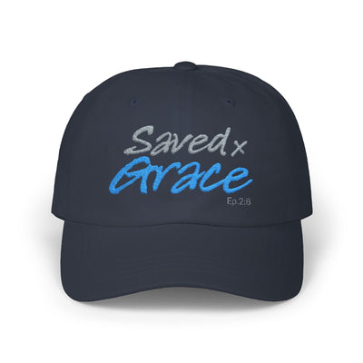 SAVED x GRACE  (Eph. 2:8)  Faithware Collection Unisex Cap - (embroidered)