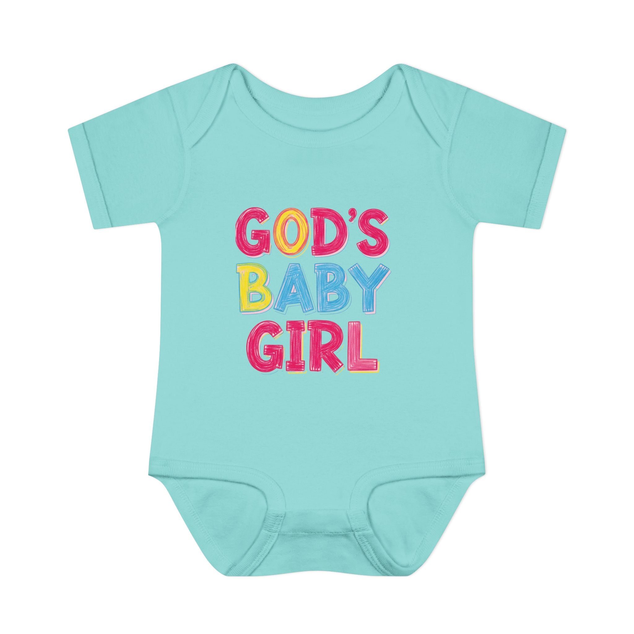 GOD'S BABY GIRL | Infant Bodysuit |  Baby Shower Gift, Cute Baby Outfit, Religious Gift, Newborn Clothes, Faith-Inspired Apparel