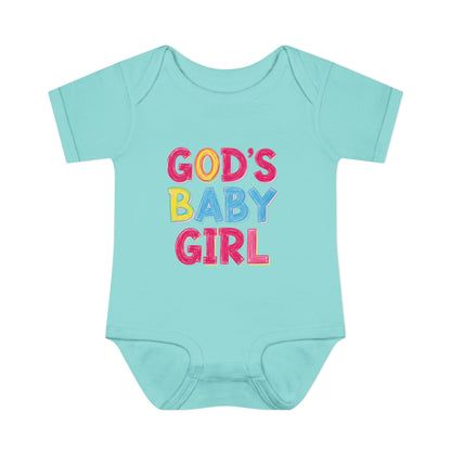 GOD'S BABY GIRL | Infant Bodysuit |  Baby Shower Gift, Cute Baby Outfit, Religious Gift, Newborn Clothes, Faith-Inspired Apparel
