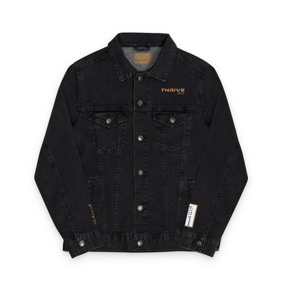 The THRIVE 29:11 Collection Unisex Embroidered Denim Jacket | (Jeremiah 29:11)
