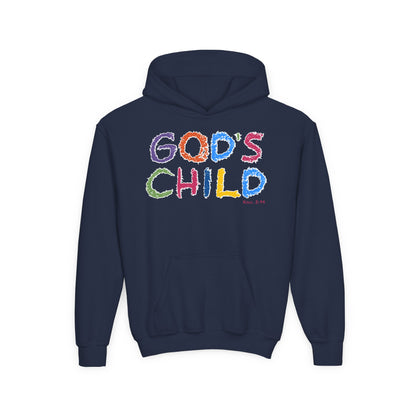 GOD'S CHILD! Collection | Hoodie [Youth]  | (Romans 8:14) - Pastel