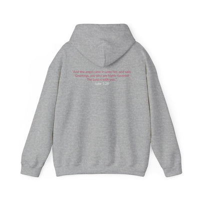 Blessed & Highly Favored Embroidered Hoodie | Luke 1:28