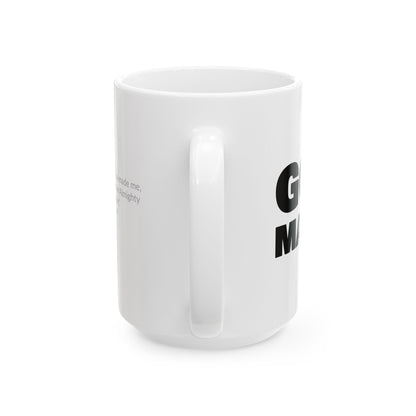 GOD MADE! Collection - Mug | Job 33:4 (white)