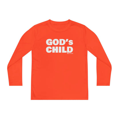 GOD'S CHILD! Collection Youth Long Sleeve Tee | (Romans 8:14)