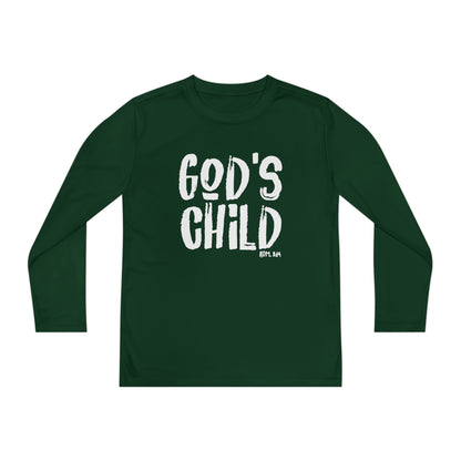GOD'S CHILD! Collection | Youth Long Sleeve Tee | (Romans 8:14)