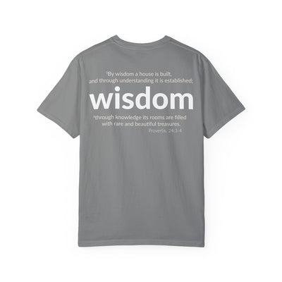WISDOM | Faithware Collection – T-Shirt | Proverbs 24:3-4