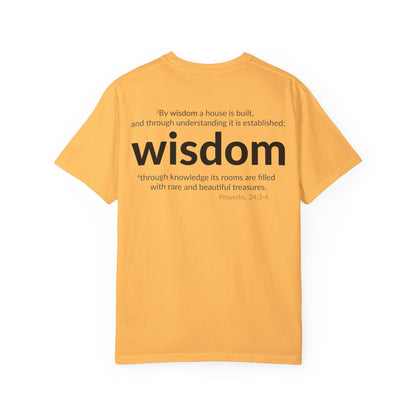 WISDOM | Faithware Collection – T-Shirt | Proverbs 24:3-4