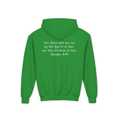 GOD'S CHILD! Collection | Hoodie [Youth]  | (Romans 8:14) - Pastel