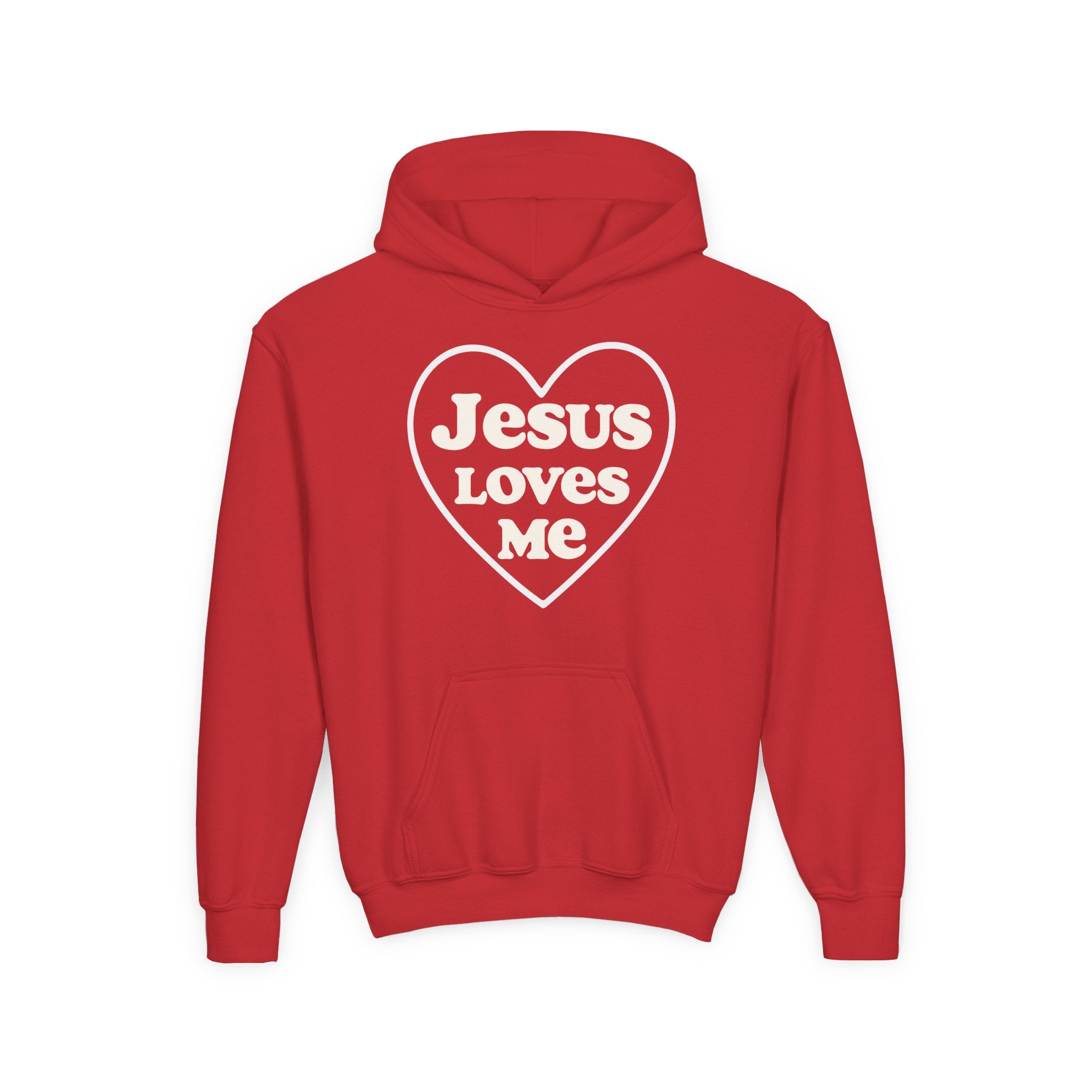 Jesus Loves Me | Youth Hoodie, Heartwarming Gift for Kids, Cozy Sweatshirt for Church, Faith-Based Apparel, Religious Youth Clothing, [...]