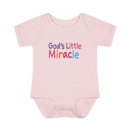 God's Little Miracle | Infant Bodysuit - God's Little Miracle Baby Rib Bodysuit