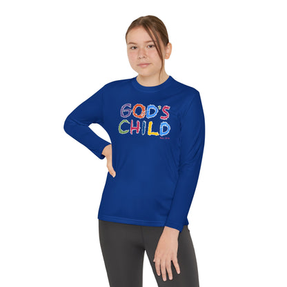 GOD'S CHILD! Collection | Youth Long Sleeve Tee  | (Romans 8:14) - Pastel