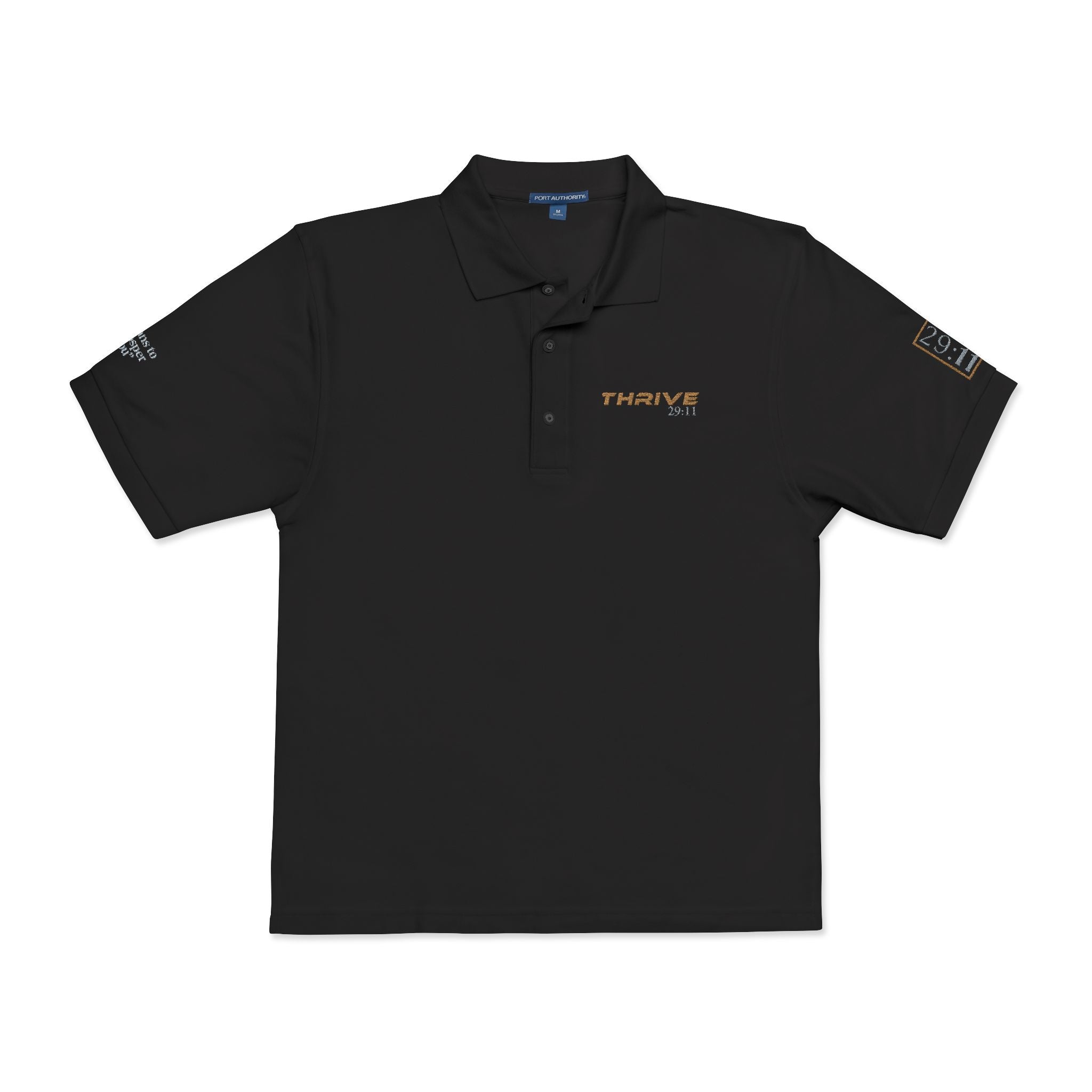 THRIVE 29:11 Collection | Unisex Embroidered Polo Shirt | (Jeremiah 29:11)
