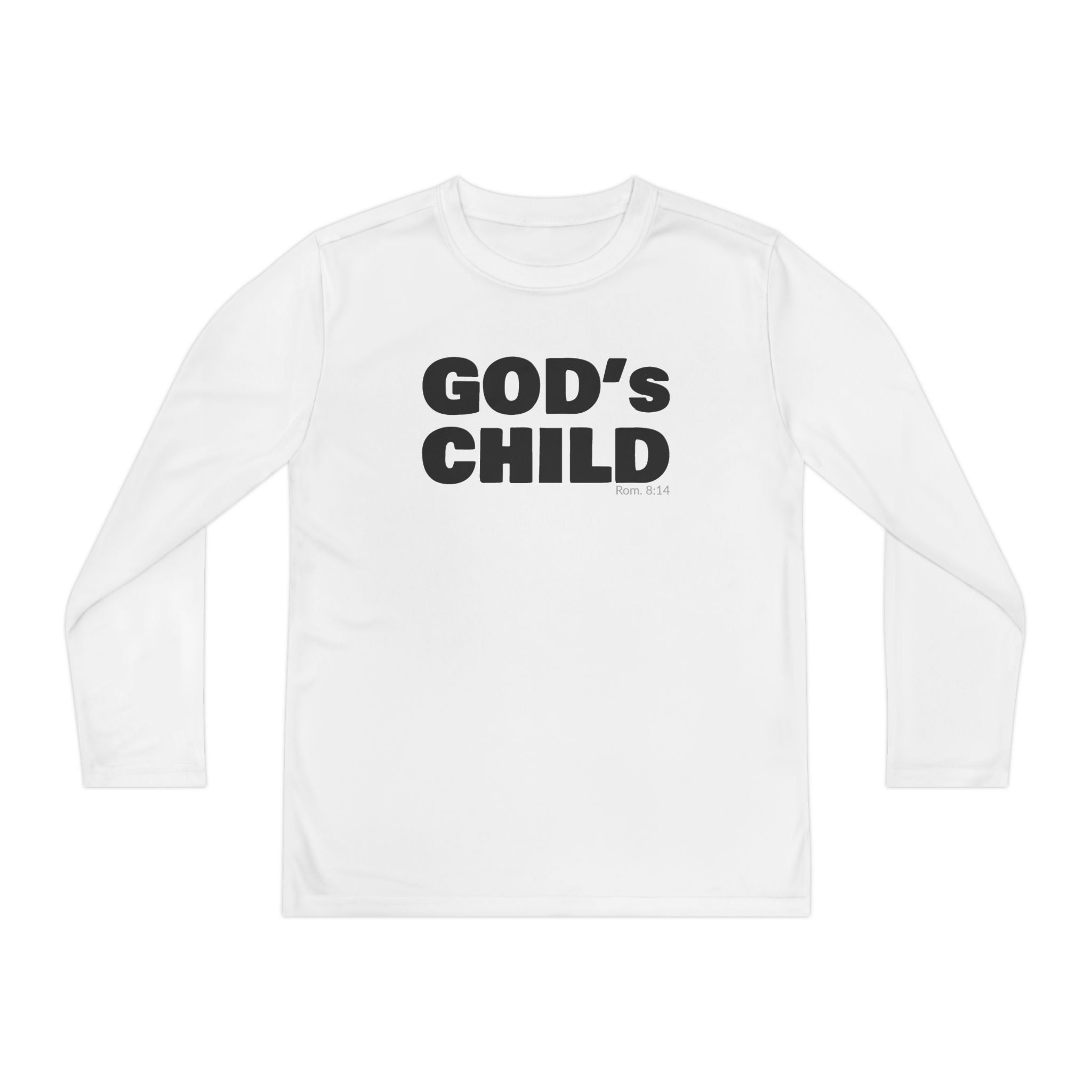 GOD'S CHILD! Collection Youth Long Sleeve Tee | (Romans 8:14)