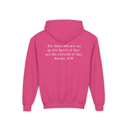 GOD'S CHILD! Collection | Hoodie [Youth]  | (Romans 8:14) - Pastel