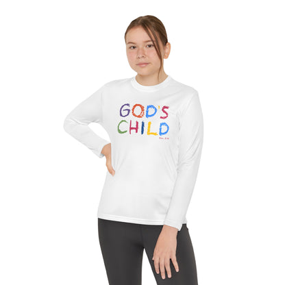 GOD'S CHILD! Collection | Youth Long Sleeve Tee  | (Romans 8:14) - Pastel