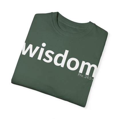 WISDOM | Faithware Collection – T-Shirt | Proverbs 24:3-4