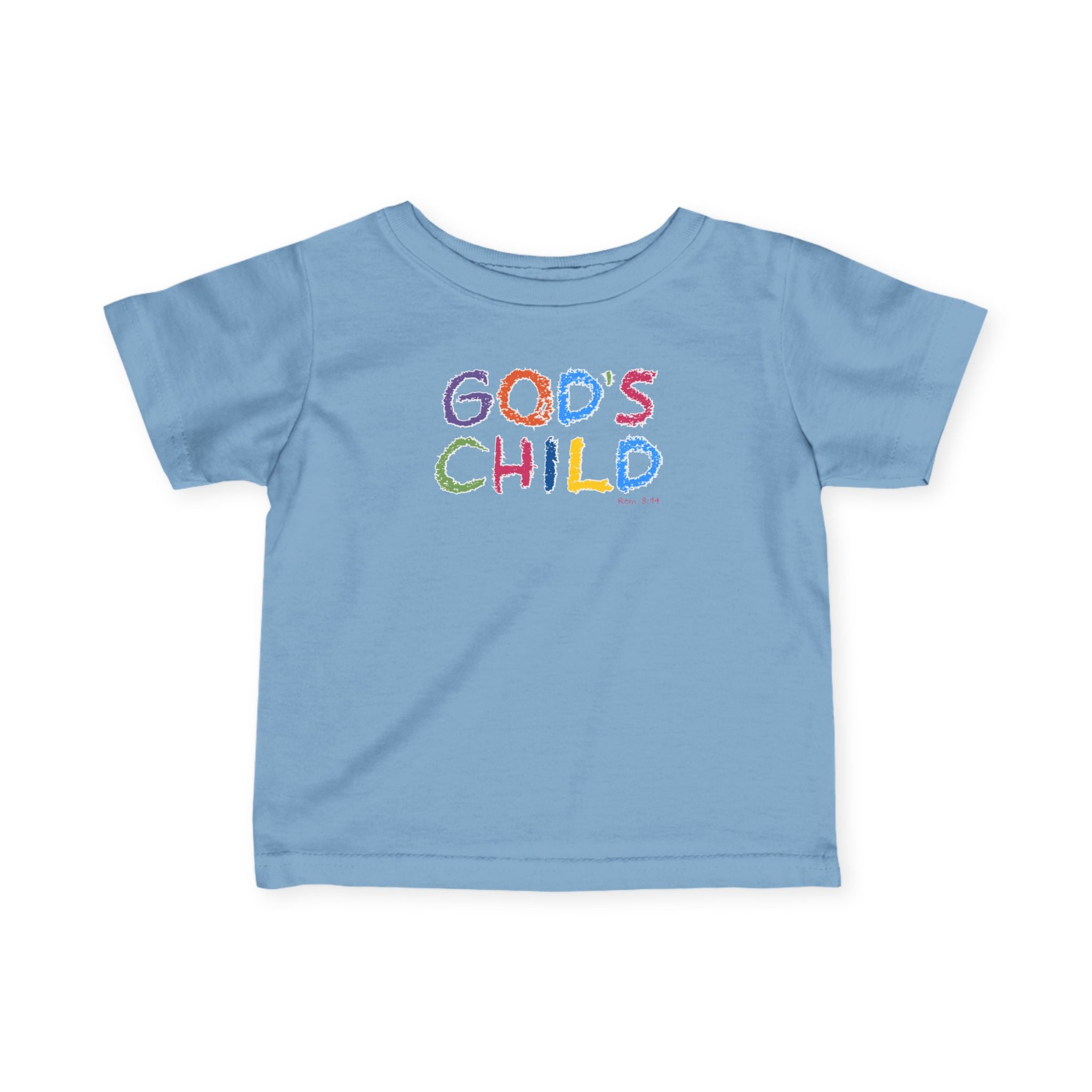 GOD'S CHILD! | Colorful Infant Fine Jersey Tee | Baby Heirs Collection (Roman's 8:14)