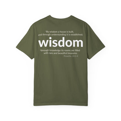 WISDOM | Faithware Collection – T-Shirt | Proverbs 24:3-4