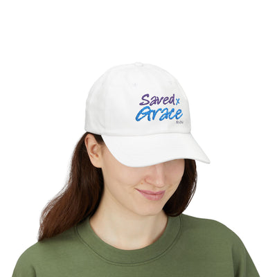 SAVED x GRACE  faithware collection Woman's Cap |  (Eph. 2:8) - Embroidered