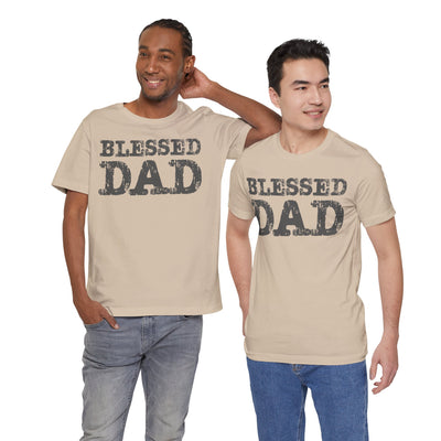 Blessed Dad Unisex Tee, Father's Day Gift, Dad Birthday Shirt, Casual Wear for Dads, Family Reunion Apparel, Comfortable T-Shirt