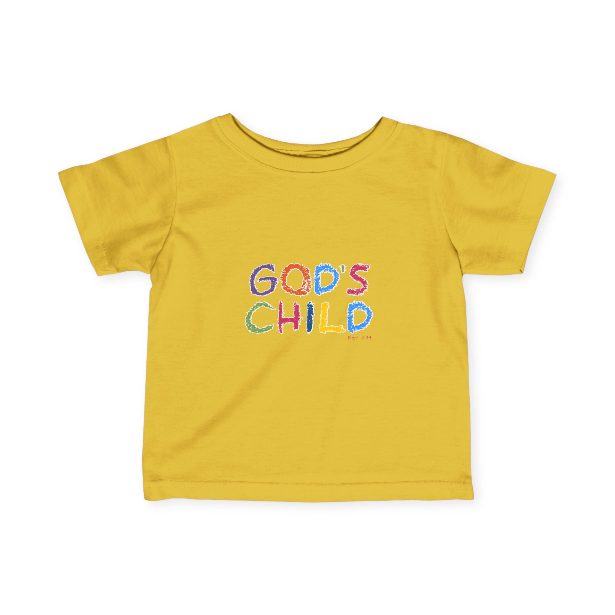 GOD'S CHILD! | Colorful Infant Fine Jersey Tee | Baby Heirs Collection (Roman's 8:14)