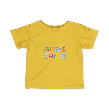 GOD'S CHILD! | Colorful Infant Fine Jersey Tee | Baby Heirs Collection (Roman's 8:14)