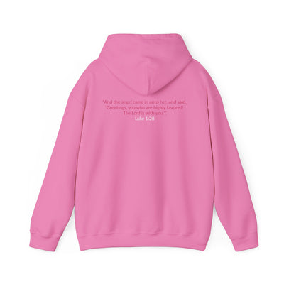 Blessed & Highly Favored Embroidered Hoodie | Luke 1:28