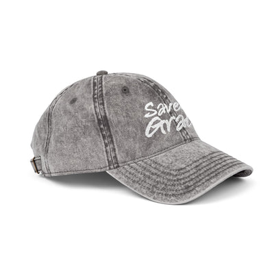 SAVED × GRACE Vintage Cap | Ephesians 2:8–9