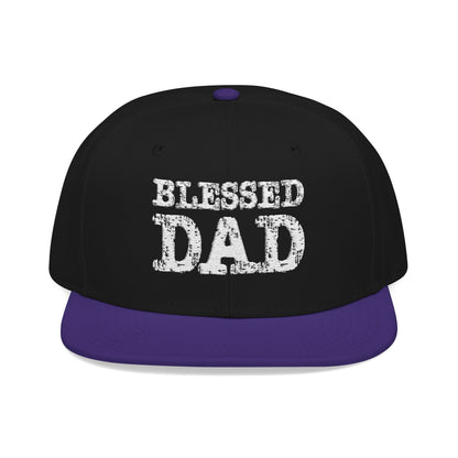 BLESSED DAD |  Snapback Hat |  Embroidered Cap for Father's Day, Gift for Dads, Trendy Father's Day Gift, Casual Everyday Wear
