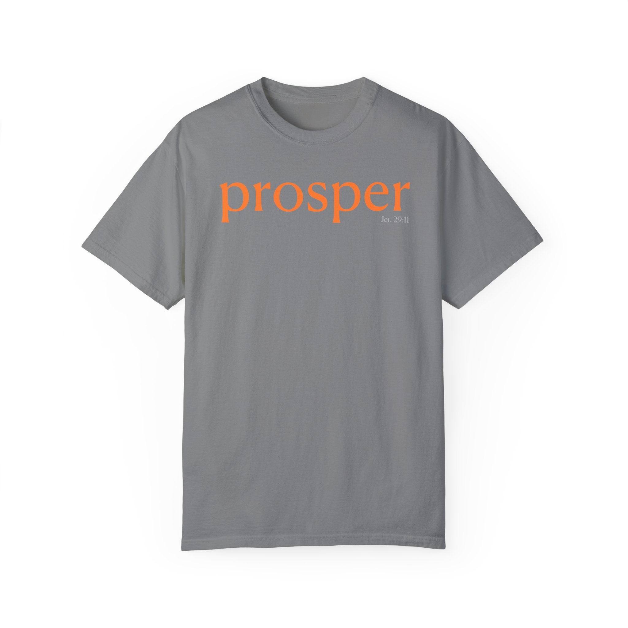 Prosper Unisex Garment-Dyed T-Shirt - Inspirational Quote Tee