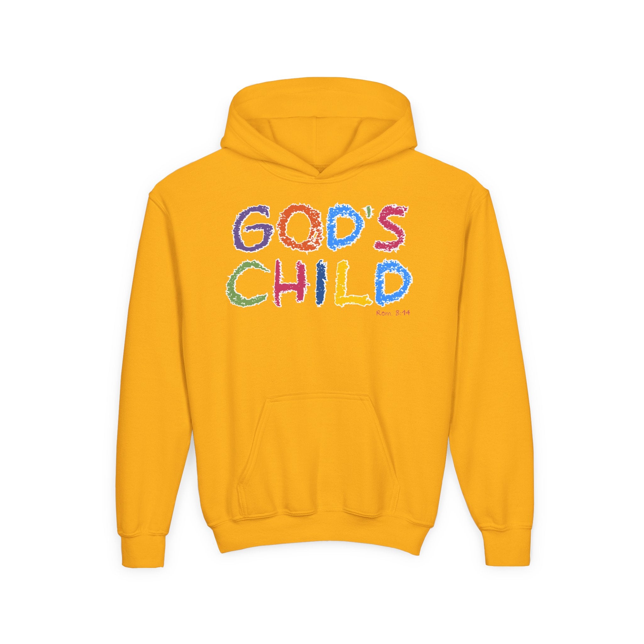 GOD'S CHILD! Collection | Hoodie [Youth]  | (Romans 8:14) - Pastel